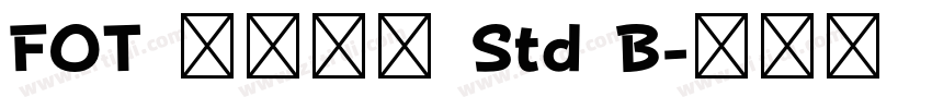 FOT ステッキ Std B字体转换